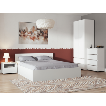 Спальный гарнитур СВ-Мебель Токио Белый текстурный Белый текстурный