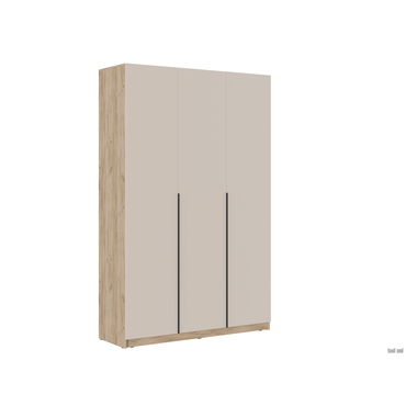 Распашной шкаф МК СТИЛЬ Бохо Дуб Крафт серый / Кашемир Дуб Крафт серый / Кашемир