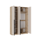 Распашной шкаф МК СТИЛЬ Бохо Дуб Крафт серый / Кашемир Дуб Крафт серый / Кашемир