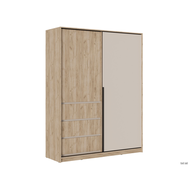 Шкаф-купе МК СТИЛЬ Бохо Дуб Крафт серый / Кашемир Дуб Крафт серый / Кашемир