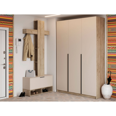 Прихожая МК СТИЛЬ Бохо Дуб Крафт серый / Кашемир Дуб Крафт серый / Кашемир