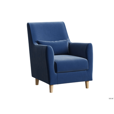 Кресло todzal Леар Синий, велюр Синий, велюр