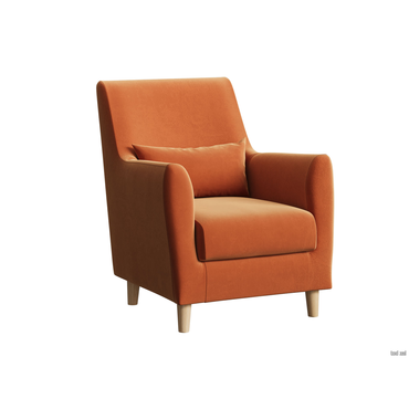 Кресло todzal Леар Терракотовый, велюр Терракотовый, велюр