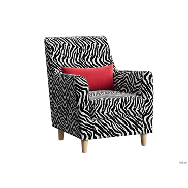Кресло todzal Леар Зебра, велюр Зебра, велюр