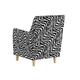 Кресло todzal Леар Зебра, велюр Зебра, велюр