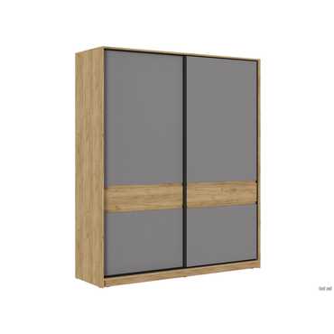 Шкаф-купе МК СТИЛЬ Бостон Дуб Крафт золотой / Серый шифер Дуб Крафт золотой / Серый шифер