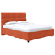 Двуспальная кровать todzal Флок Терракотовый, велюр 180х200 см