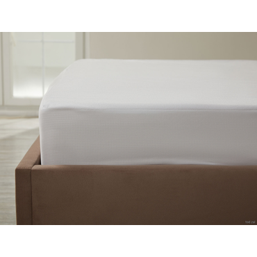 Чехол для матраса todzal Нескользящий Белый, махровый трикотаж 160х200 см