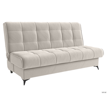 Прямой диван todzal Антей Бежевый, велюр Бежевый, велюр