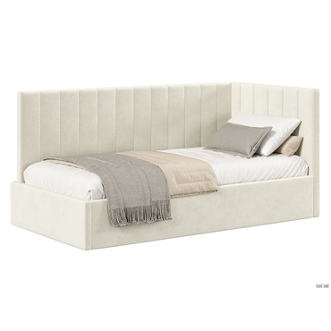 Тахта todzal Бари Молочный, велюр 90х200 см