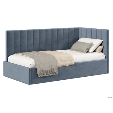 Тахта todzal Бари Серый, велюр 120х200 см