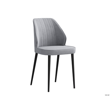 Стул todzal Марло Стальной, микровелюр / Черный, металл Стальной, микровелюр / Черный, металл