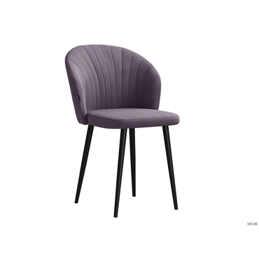 Стул todzal Квил Сливовый, микровелюр / Черный, металл Сливовый, микровелюр / Черный, металл