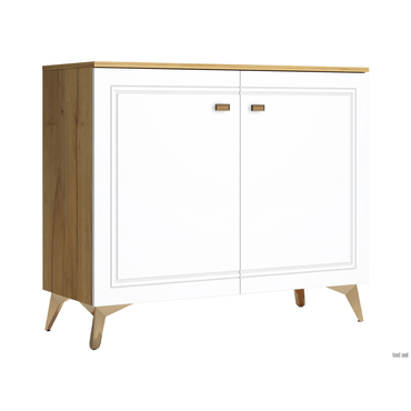 Комод Кураж Вега Сапфир Дуб золотистый / Белый глянец Дуб золотистый / Белый глянец