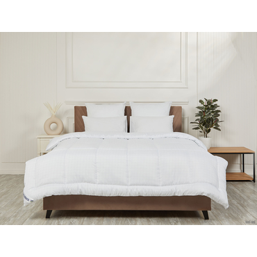 Одеяло todzal Эвкалипт всесезонное Белый, микрофибра с карбоновой нитью 200х220 см