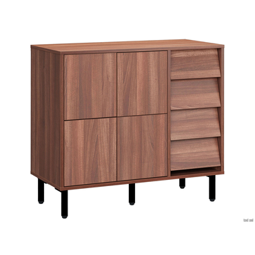 Комод todzal Фьерн Орех Табак / Ноче Милано / Черный, металл Орех Табак / Ноче Милано / Черный, металл