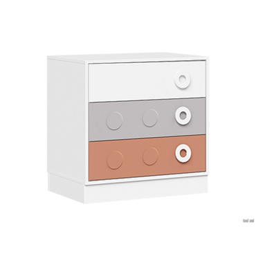 Детский комод Стендмебель Турбо Белый / Кашемир / Терракота Белый / Кашемир / Терракота