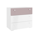 Детский комод ЭтоМебель Фокс Белый / Пудровый Белый / Пудровый