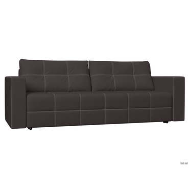 Прямой диван todzal Джоли Коричневый, велюр Коричневый, велюр