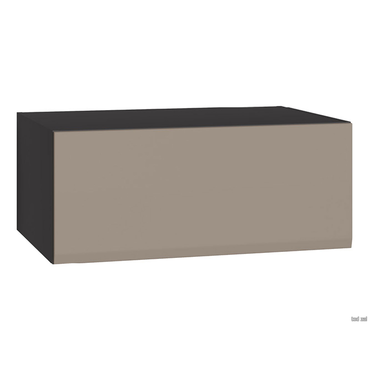 Шкаф навесной Моби Сидней Антрацит / Веллюто Капучино 84 см