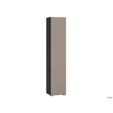 Распашной шкаф Моби Сидней Антрацит / Веллюто Капучино 41,3 см