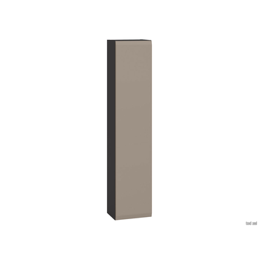 Шкаф навесной Моби Сидней Антрацит / Веллюто Капучино Антрацит / Веллюто Капучино