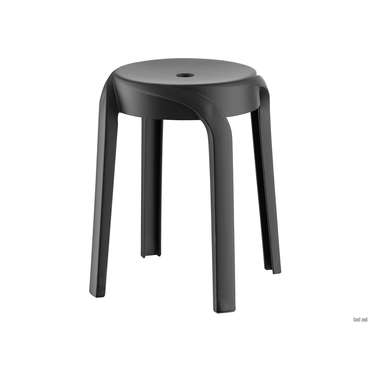 Табурет Stepp Эклер Черный, пластик 2 шт.