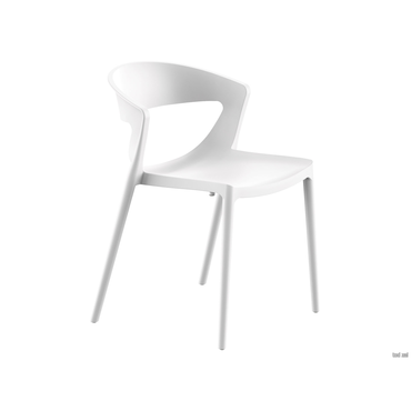 Стул Stepp Эвок Белый, пластик 1 шт.