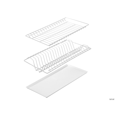 Сушилка для посуды СВ-Мебель в шкаф 1 Белый 70 см