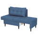 Прямой диван todzal Мейсон мини Синий, рогожка Универсальное