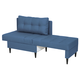 Прямой диван todzal Мейсон мини Синий, рогожка Универсальное