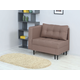 Прямой диван todzal Мейсон мини Коричневый, рогожка Универсальное