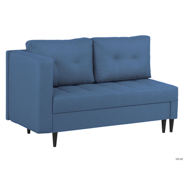 Прямой диван todzal Мейсон Синий, рогожка Универсальное