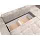 Угловой диван todzal Мэлвин Бежевый, велюр Справа