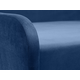 Прямой диван todzal Риччи Синий, велюр Слева