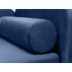 Прямой диван todzal Риччи Синий, велюр Слева