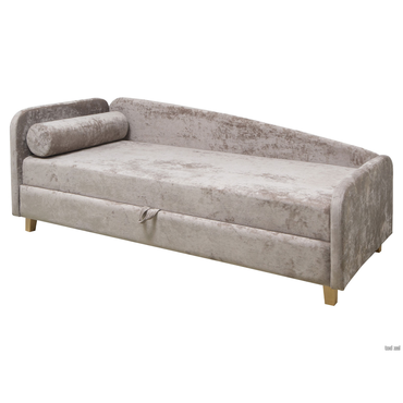Прямой диван todzal Риччи Бежевый, велюр Слева