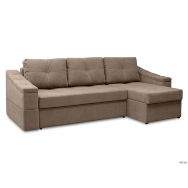 Угловой диван todzal Барти Коричневый, велюр Универсальное