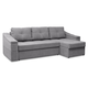 Угловой диван todzal Барти Серый, велюр Универсальное