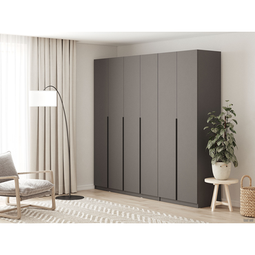 Распашной шкаф СВ-Мебель Сеул Графит Графит