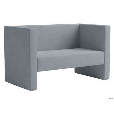 Прямой диван todzal Эбби Темно-серый, рогожка Темно-серый, рогожка