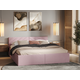 Двуспальная кровать todzal Джос Пудровый, велюр 160х200 см