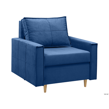 Кресло todzal Рэсси Синий, велюр Синий, велюр