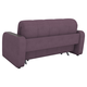 Прямой диван todzal Торонто Фиолетовый, велюр Без ящика