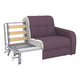 Прямой диван todzal Торонто Фиолетовый, велюр Без ящика