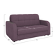 Прямой диван todzal Торонто Фиолетовый, велюр Без ящика