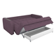 Прямой диван todzal Торонто Фиолетовый, велюр С ящиком