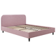 Двуспальная кровать todzal Эни Пудровый, велюр 160х200 см