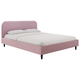 Двуспальная кровать todzal Эни Пудровый, велюр 120х200 см