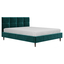 Кровать Эмма 120х200, изумрудный велюр